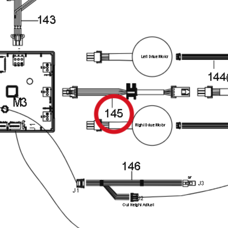 Kress Kabel Schneidemotor 59003744 – Position in der Explosionszeichnung