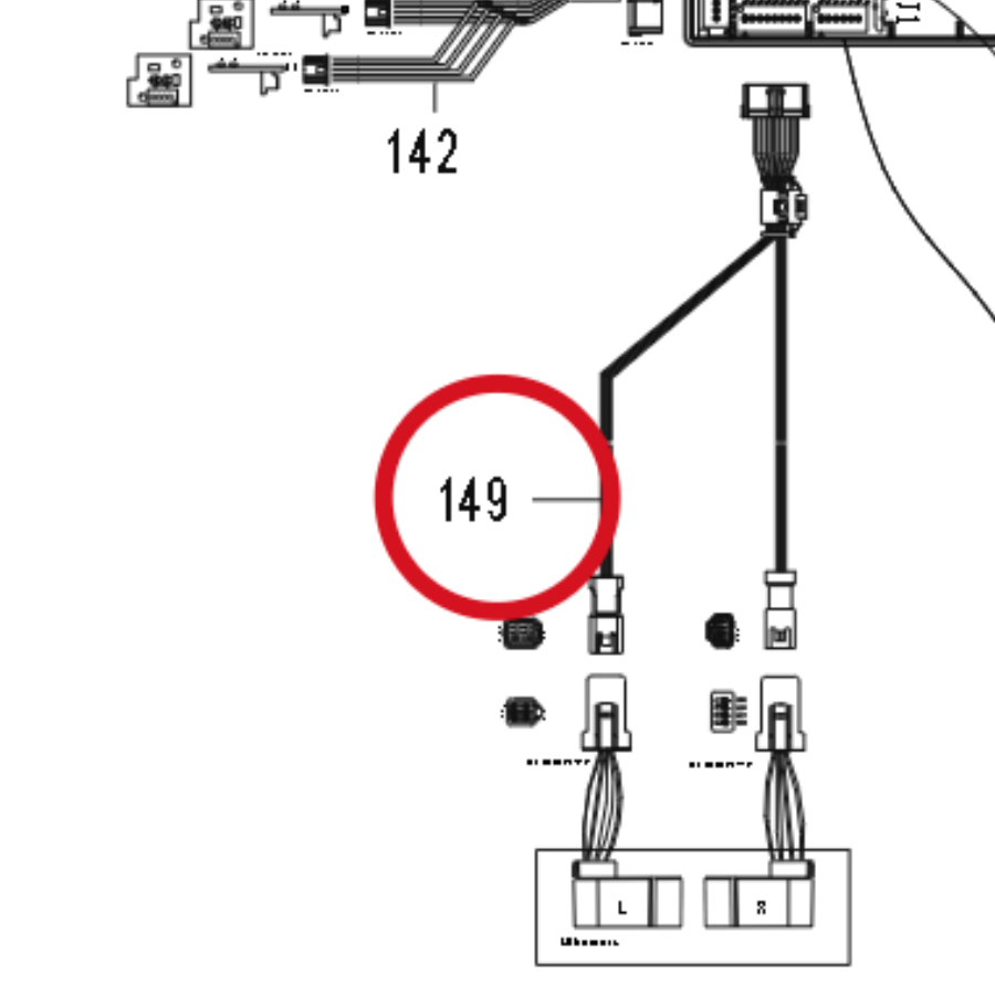 Kress Kabel des Ultraschallsensors 59003788 – Position in der Explosionszeichnung