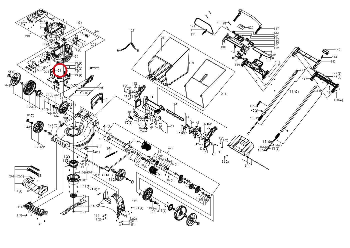 Kress Montage der Steuerplatine 59003802 – Position in der Explosionszeichnung