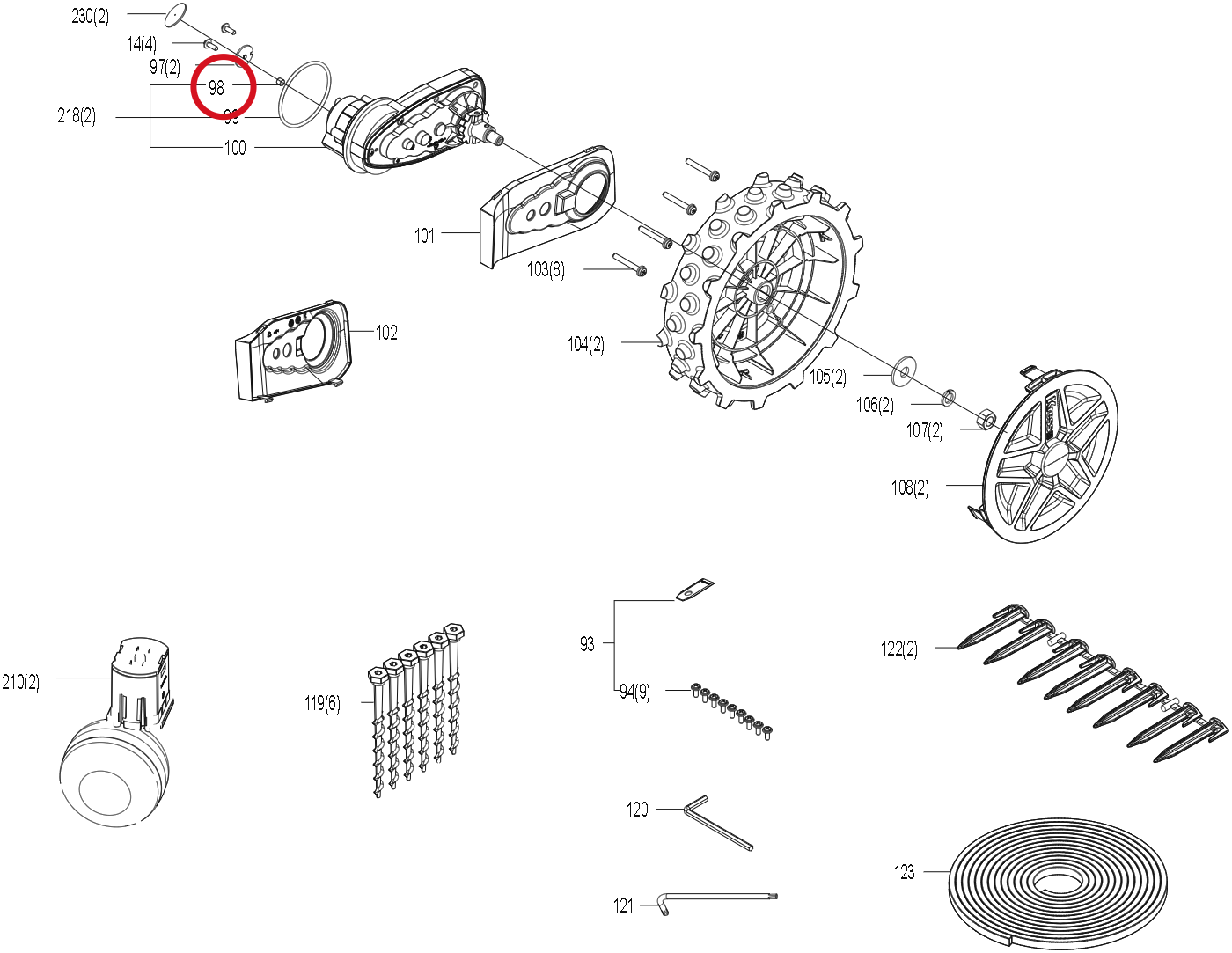 Kress Magnet 59003817 – Position in der Explosionszeichnung