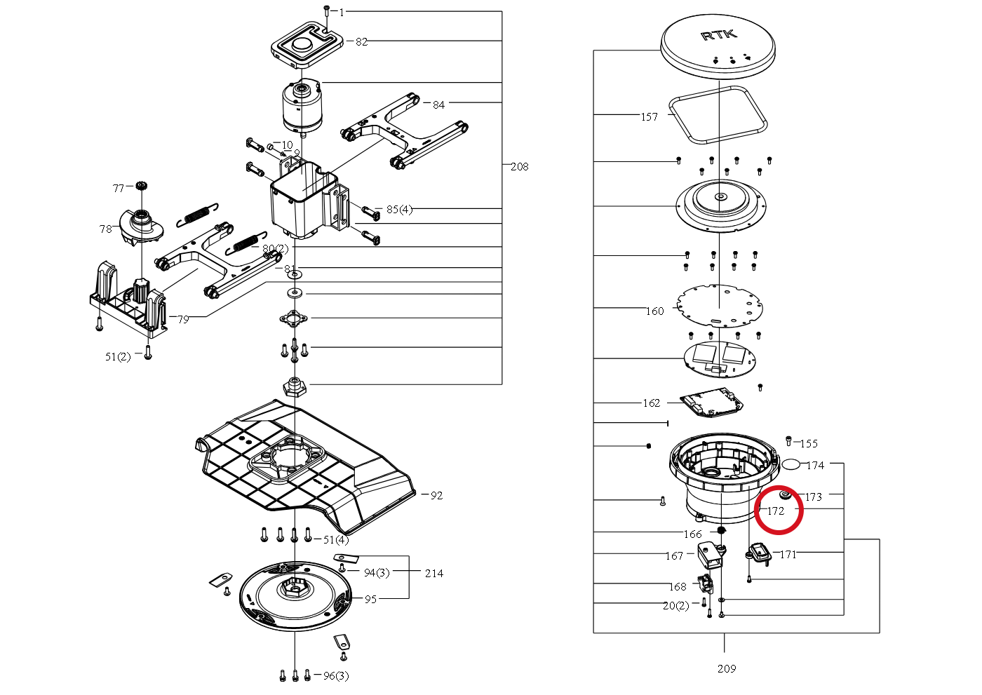 Kress Chasis 59003835 – Position in der Explosionszeichnung