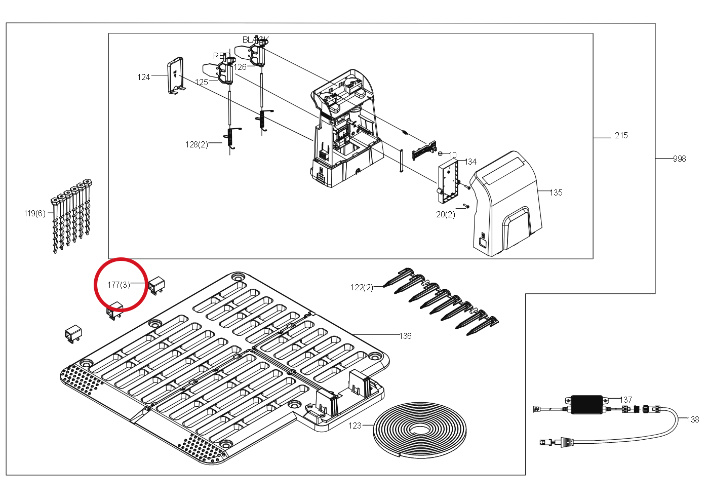 Kress Kabelclip 59003988 – Position in der Explosionszeichnung