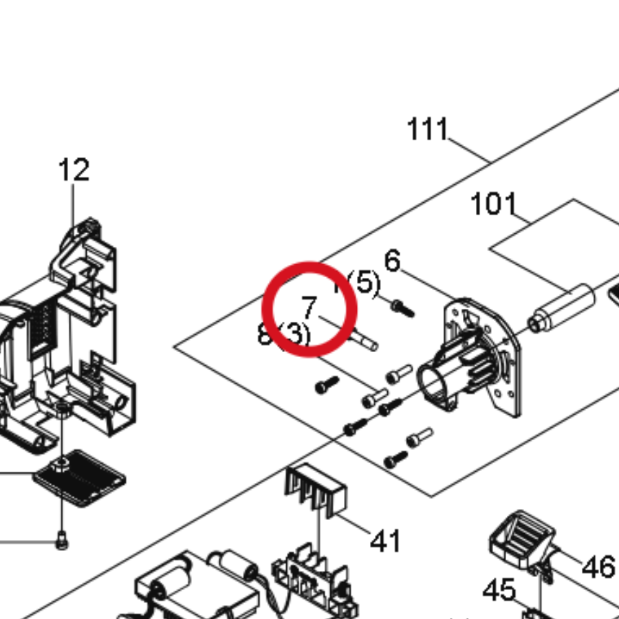 Kress Schraube M6X25 59004219 – Position in der Explosionszeichnung