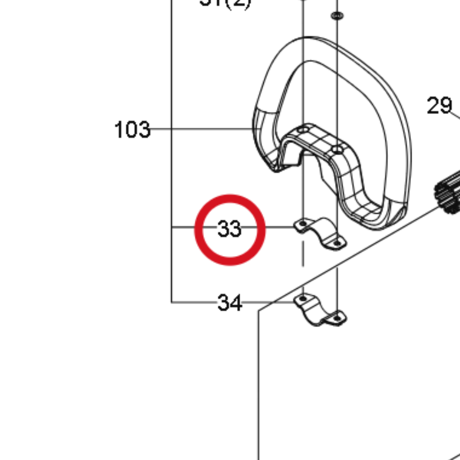 Kress Andruckplatte 59004241 – Position in der Explosionszeichnung
