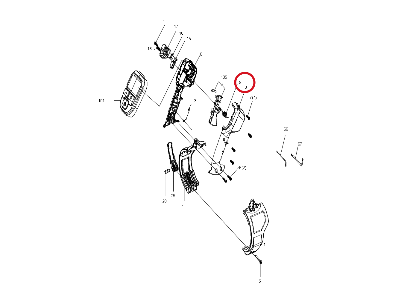 Kress Feder 59004286 – Position in der Explosionszeichnung