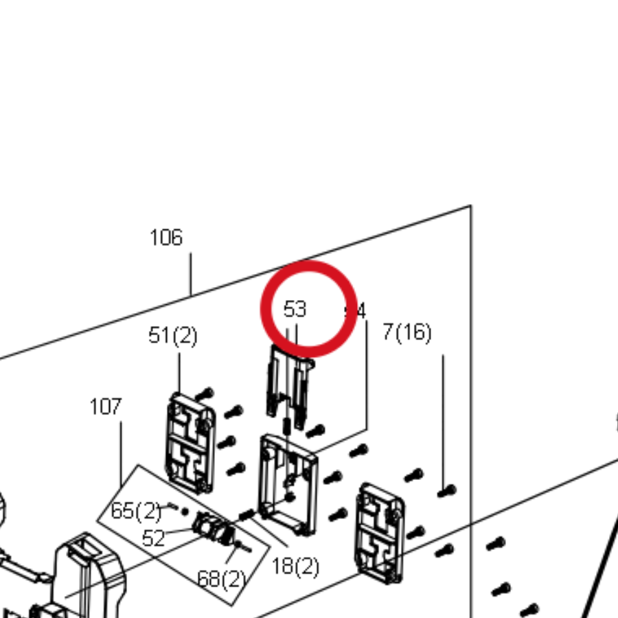 Kress Schaltflächenset 59004320 – Position in der Explosionszeichnung
