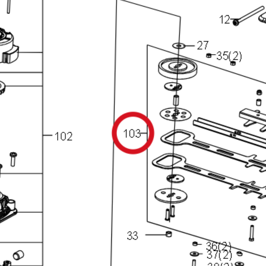 Kress Klingen-Set 59004331 – Position in der Explosionszeichnung
