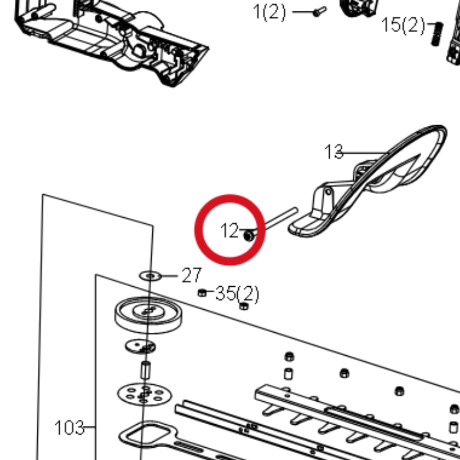 Kress Selbstschneidende Schraube 59004334 – Position in der Explosionszeichnung