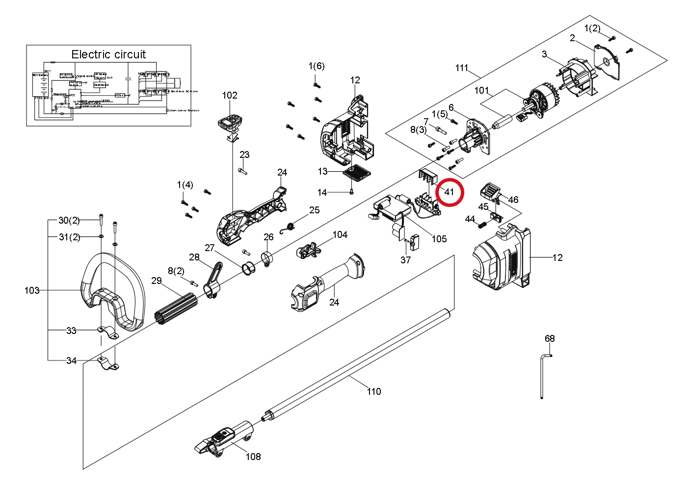 Kress Elektrodenhalterhülle 59004381 – Position in der Explosionszeichnung