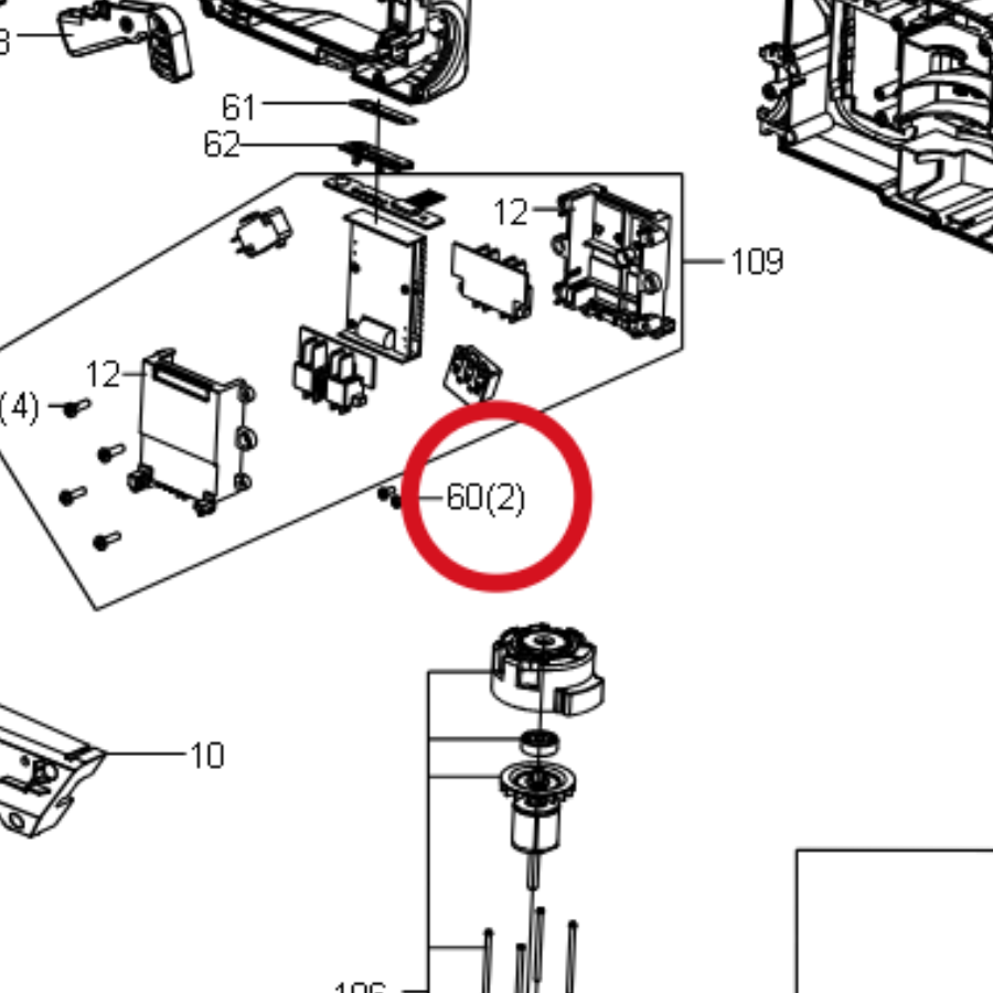 Kress Schraube ST2.9*8 59004481 – Position in der Explosionszeichnung