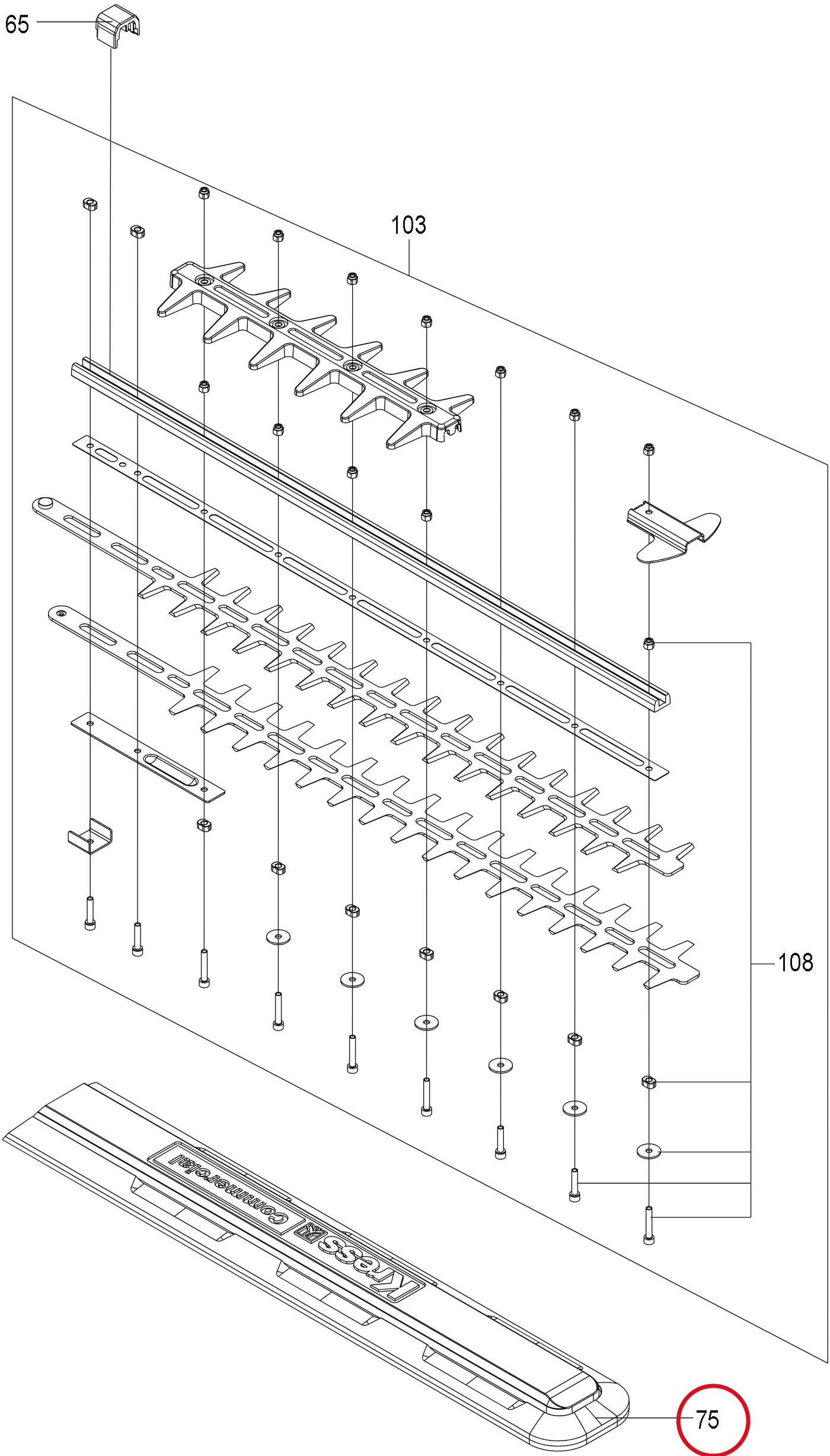 Kress Klingenscheide 59004510 – Position in der Explosionszeichnung