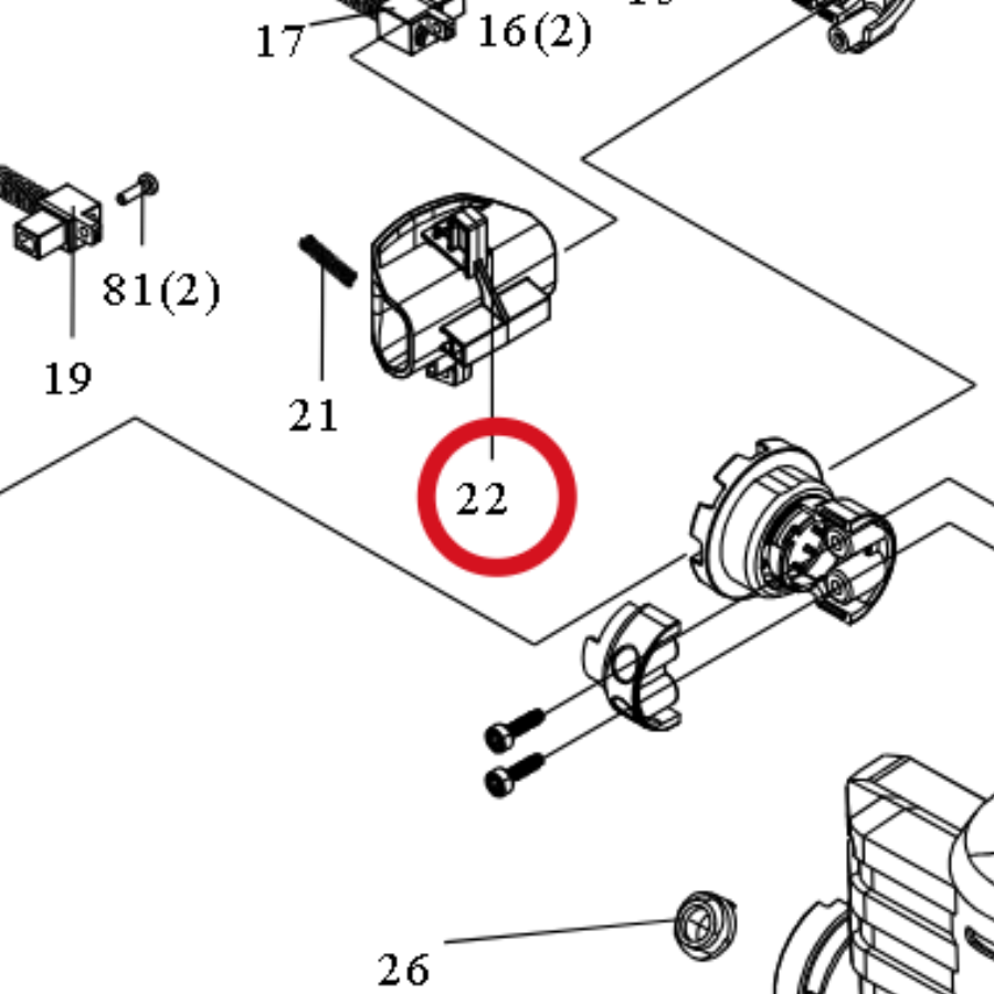 Kress Verriegelungsknopf 59004519 – Position in der Explosionszeichnung