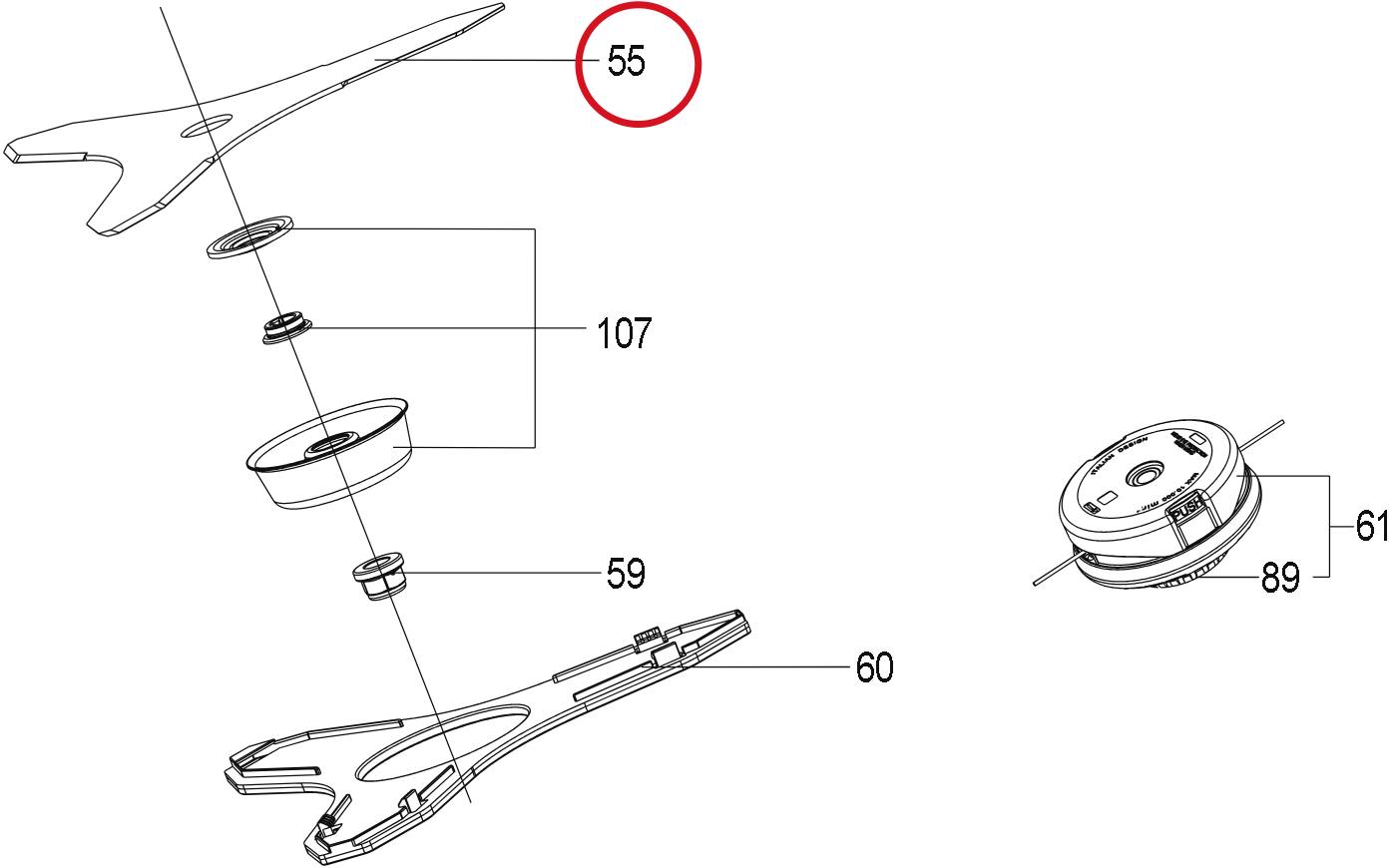 Kress Klinge 59004607 – Position in der Explosionszeichnung