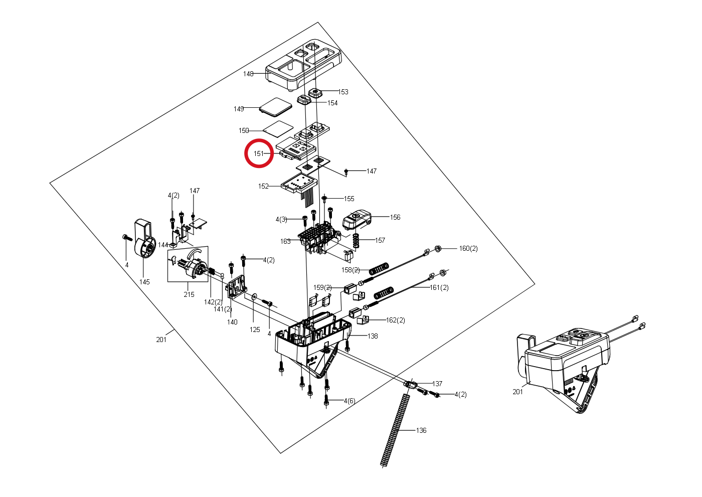 Kress Dichtung abdichten 59004693 – Position in der Explosionszeichnung