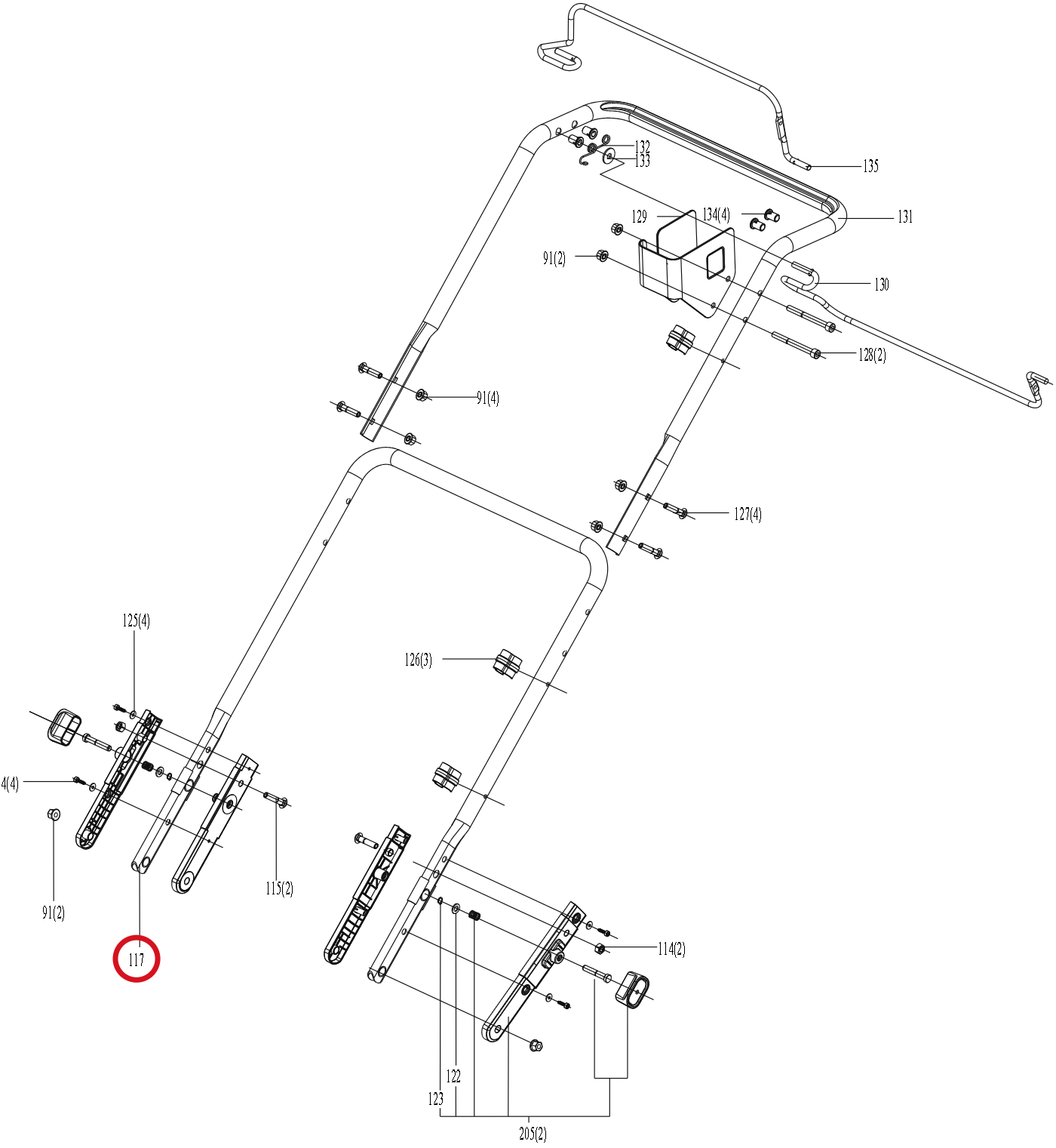 Kress Schubstange 59004697 – Position in der Explosionszeichnung