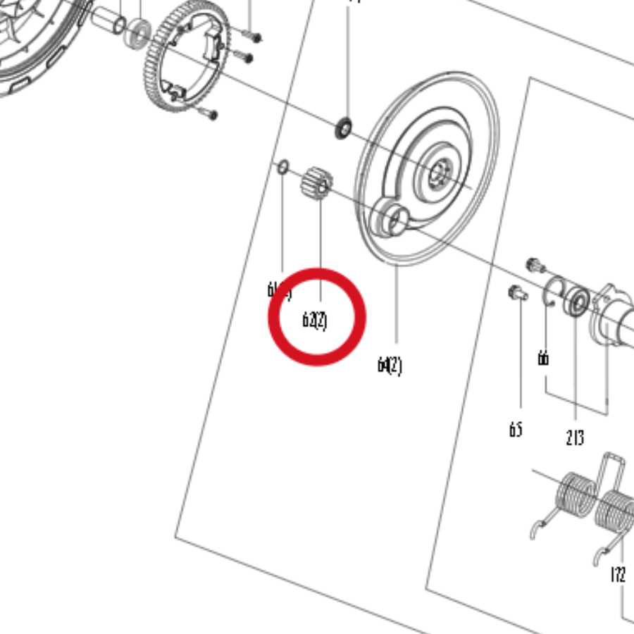 Kress Zahnrad 59004705 – Position in der Explosionszeichnung