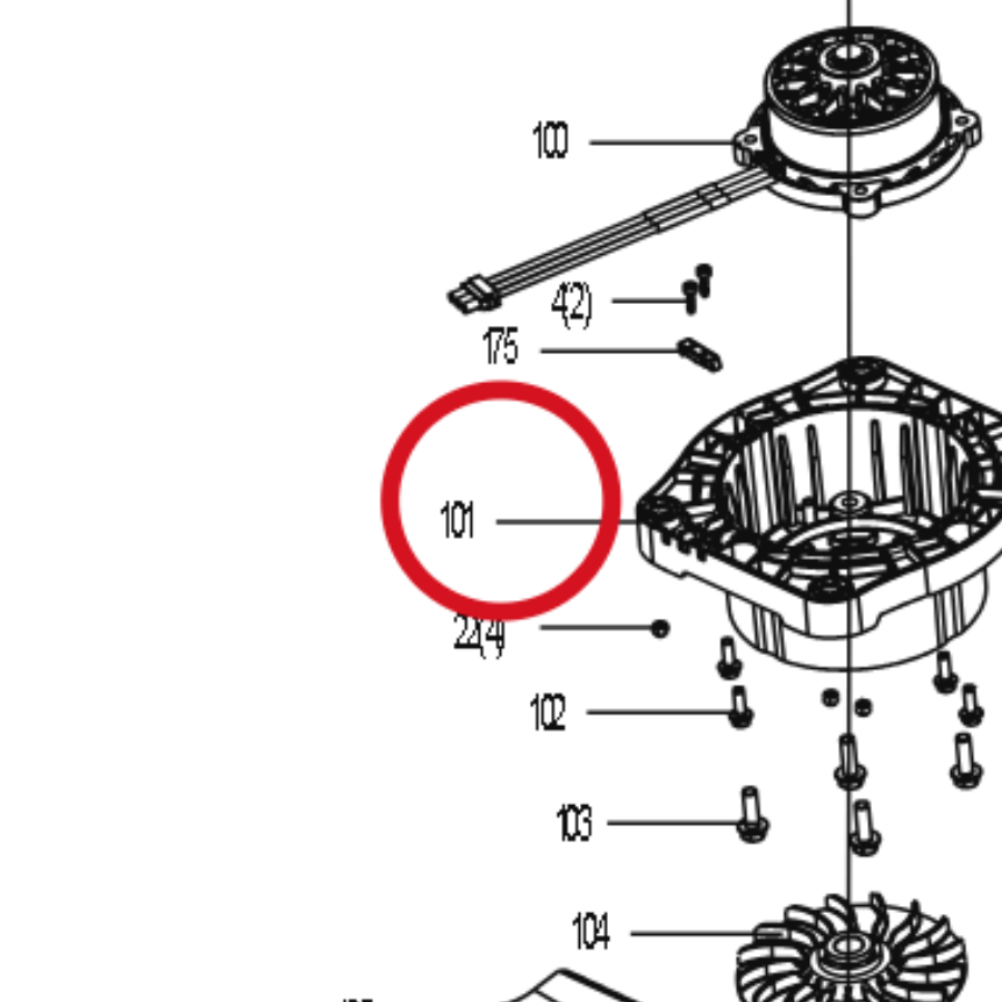 Kress Motorhalterungssatz 59004739 – Position in der Explosionszeichnung