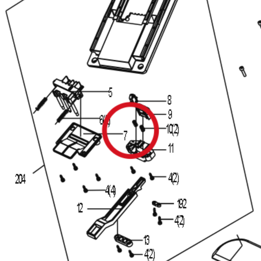 Kress Andruckplatte 59004742 – Position in der Explosionszeichnung