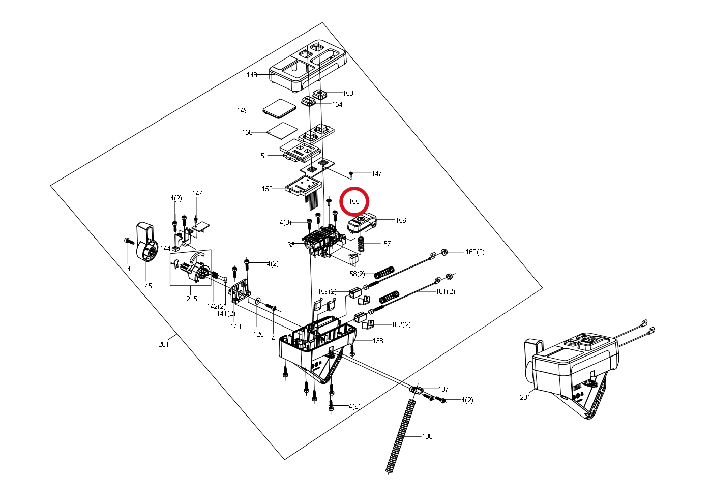 Kress Schraube ST3.5*10 59004749 – Position in der Explosionszeichnung