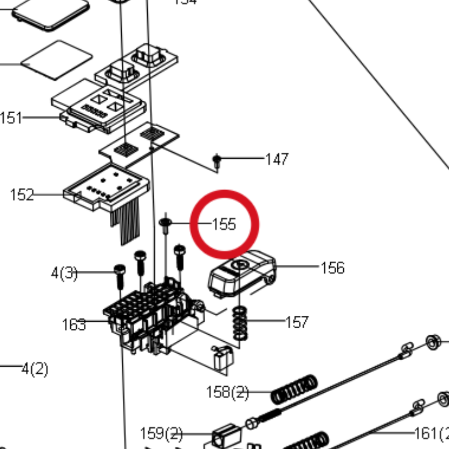 Kress Schraube ST3.5*10 59004749 – Position in der Explosionszeichnung
