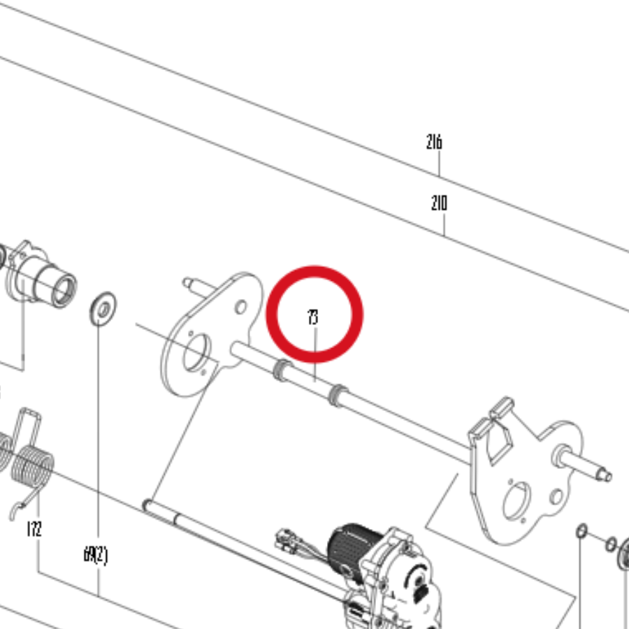 Kress Hintere Rollenwelle 59004751 – Position in der Explosionszeichnung