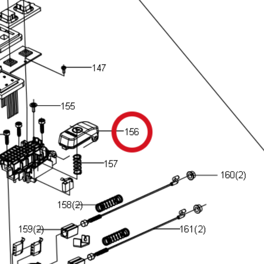 Kress Schneidmesser-Startknopf 59004759 – Position in der Explosionszeichnung