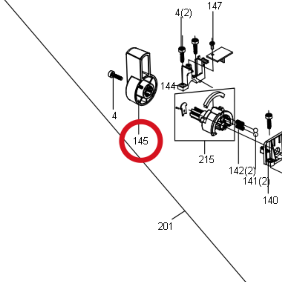 Kress Geschwindigkeitseinstellknopf 59004803 – Position in der Explosionszeichnung