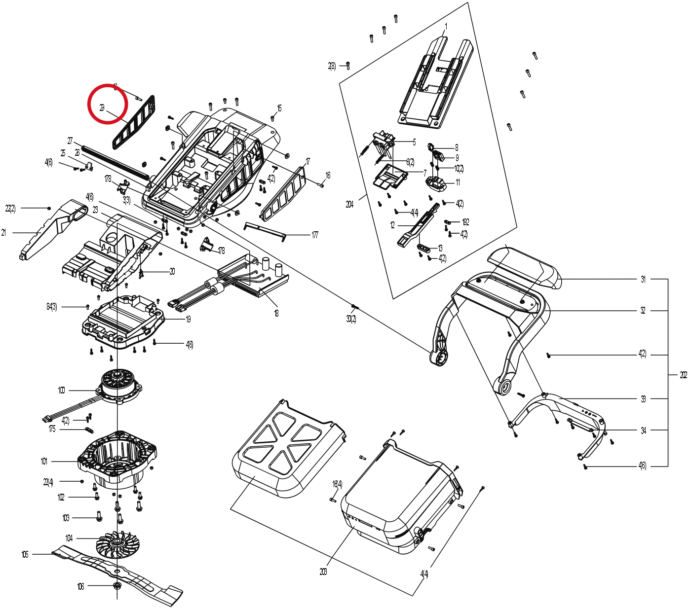 Kress Filter-links 59004829 – Position in der Explosionszeichnung