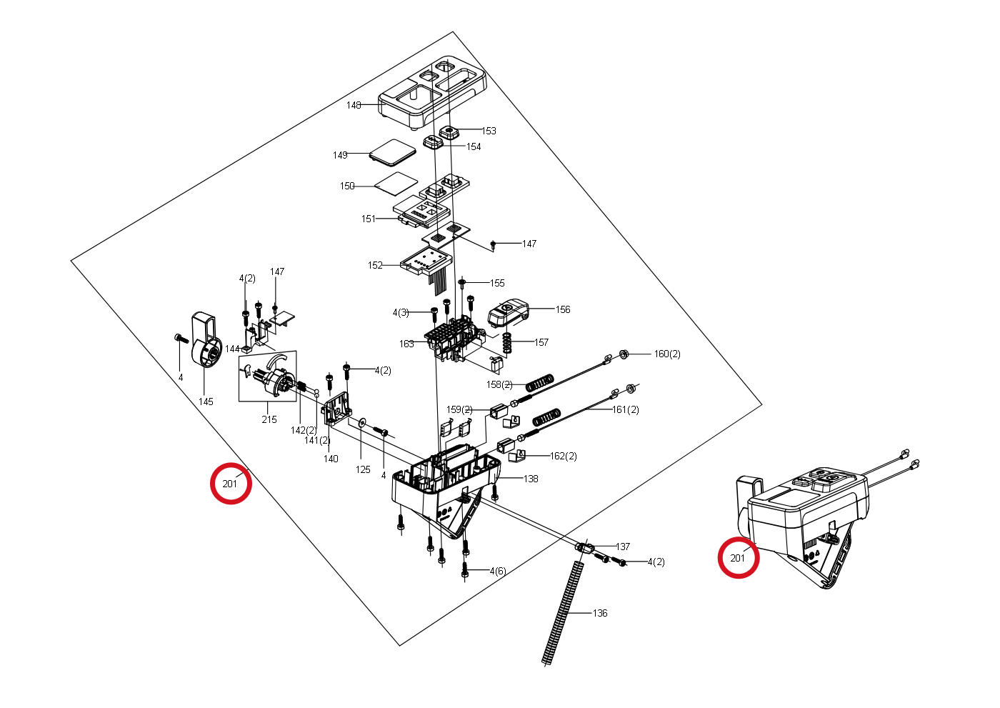 Kress Switch-Box-Kit 59004901 – Position in der Explosionszeichnung