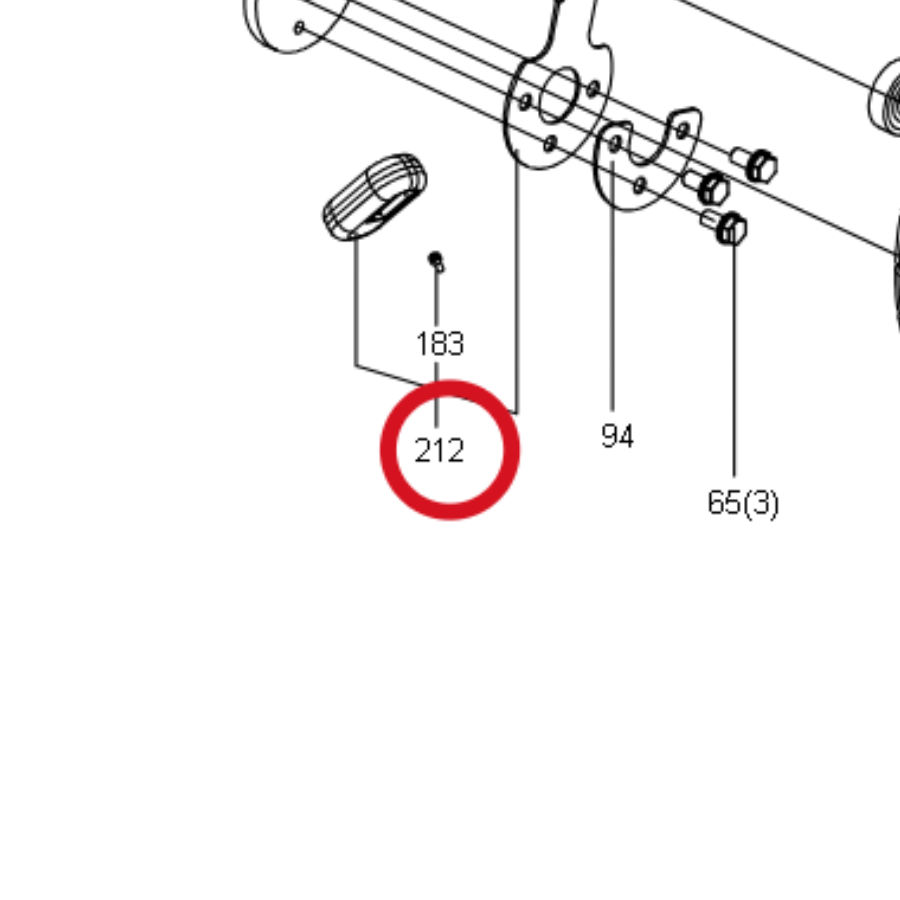 Kress Vorderer Höheneinstellgriff 59004912 – Position in der Explosionszeichnung
