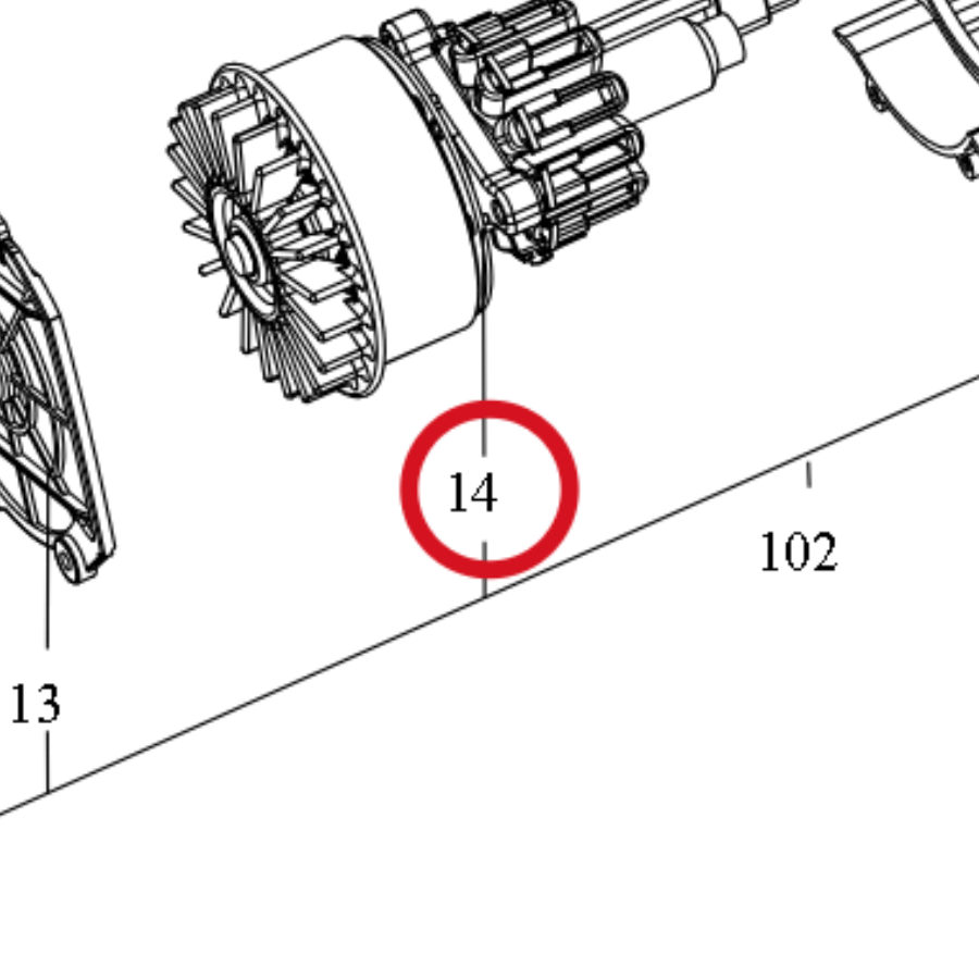 Kress Motor + Verbindungsmuffe 59004943 – Position in der Explosionszeichnung