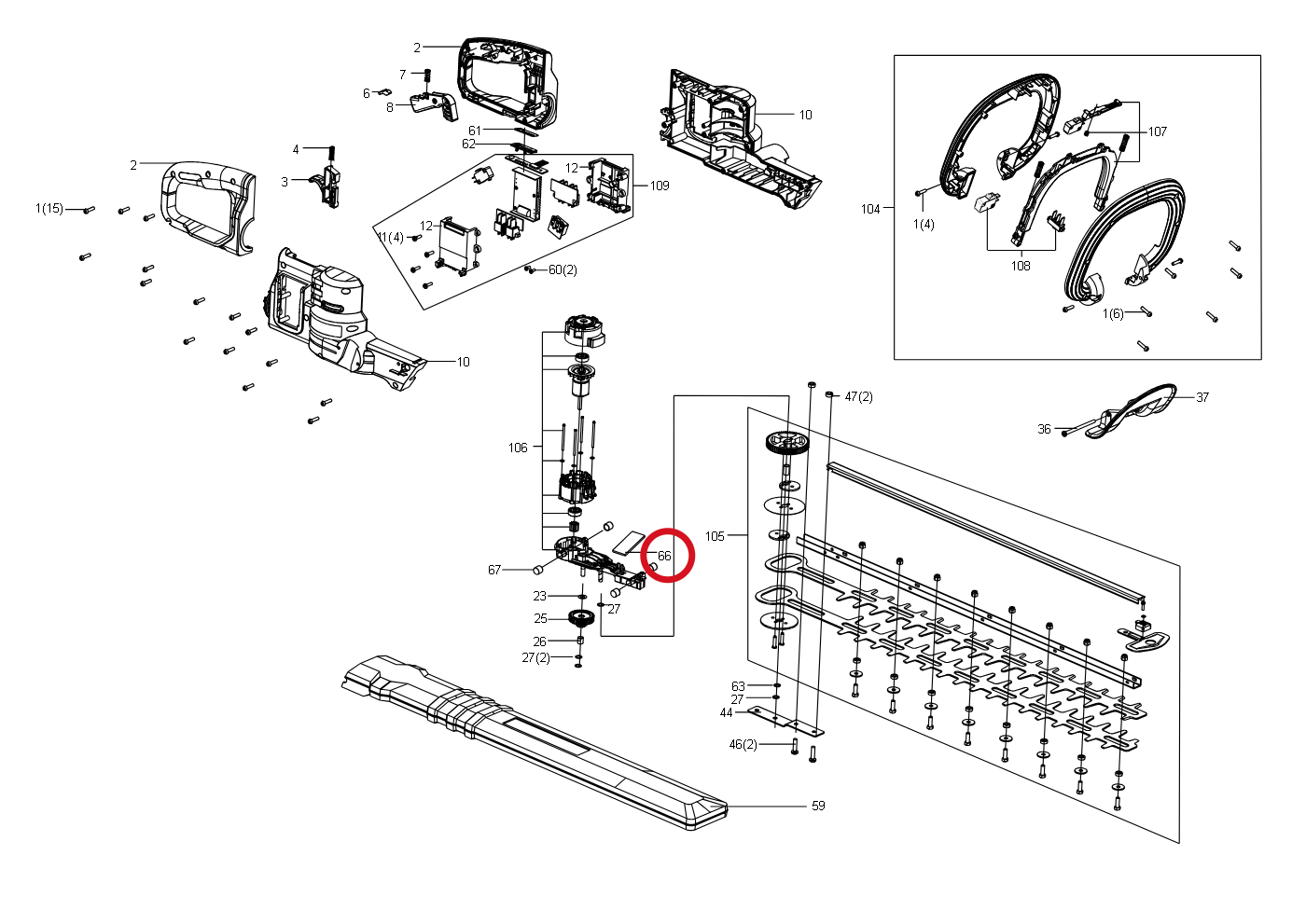 Kress Staubdichter Schwamm 59005076 – Position in der Explosionszeichnung