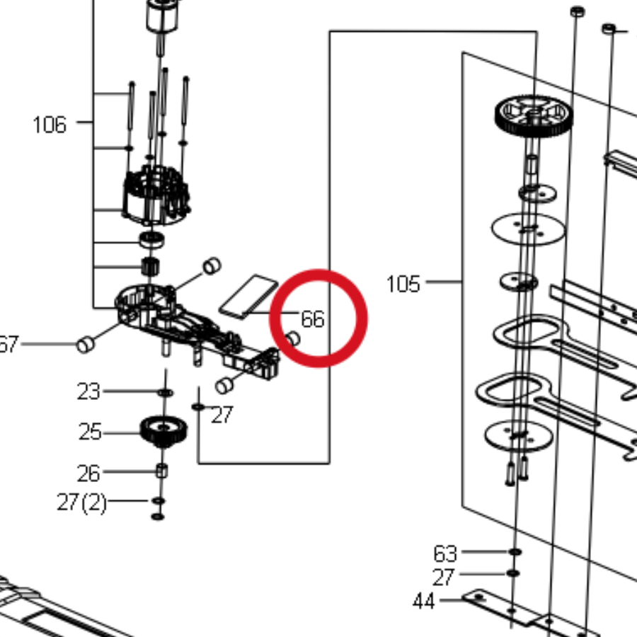 Kress Staubdichter Schwamm 59005076 – Position in der Explosionszeichnung