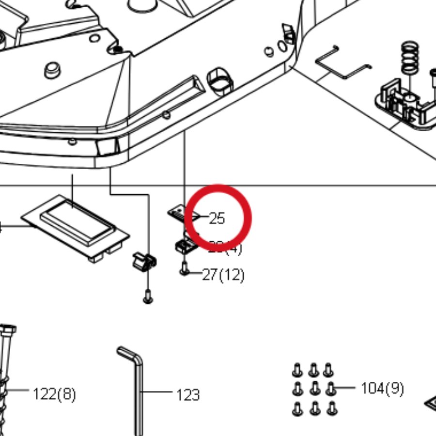 Kress Schaltknopfplatine 59005096 – Position in der Explosionszeichnung