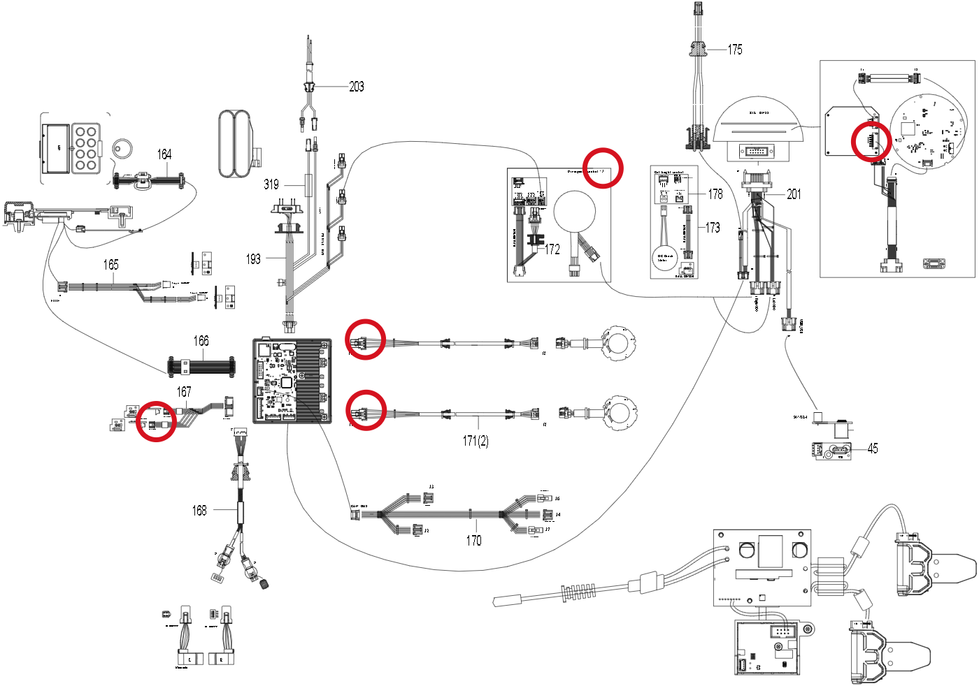 Kress Rechter Ultraschallsensor 59005289 – Position in der Explosionszeichnung