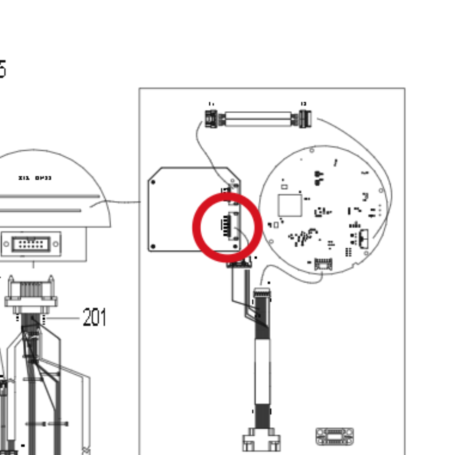 Kress Rechter Ultraschallsensor 59005289 – Position in der Explosionszeichnung