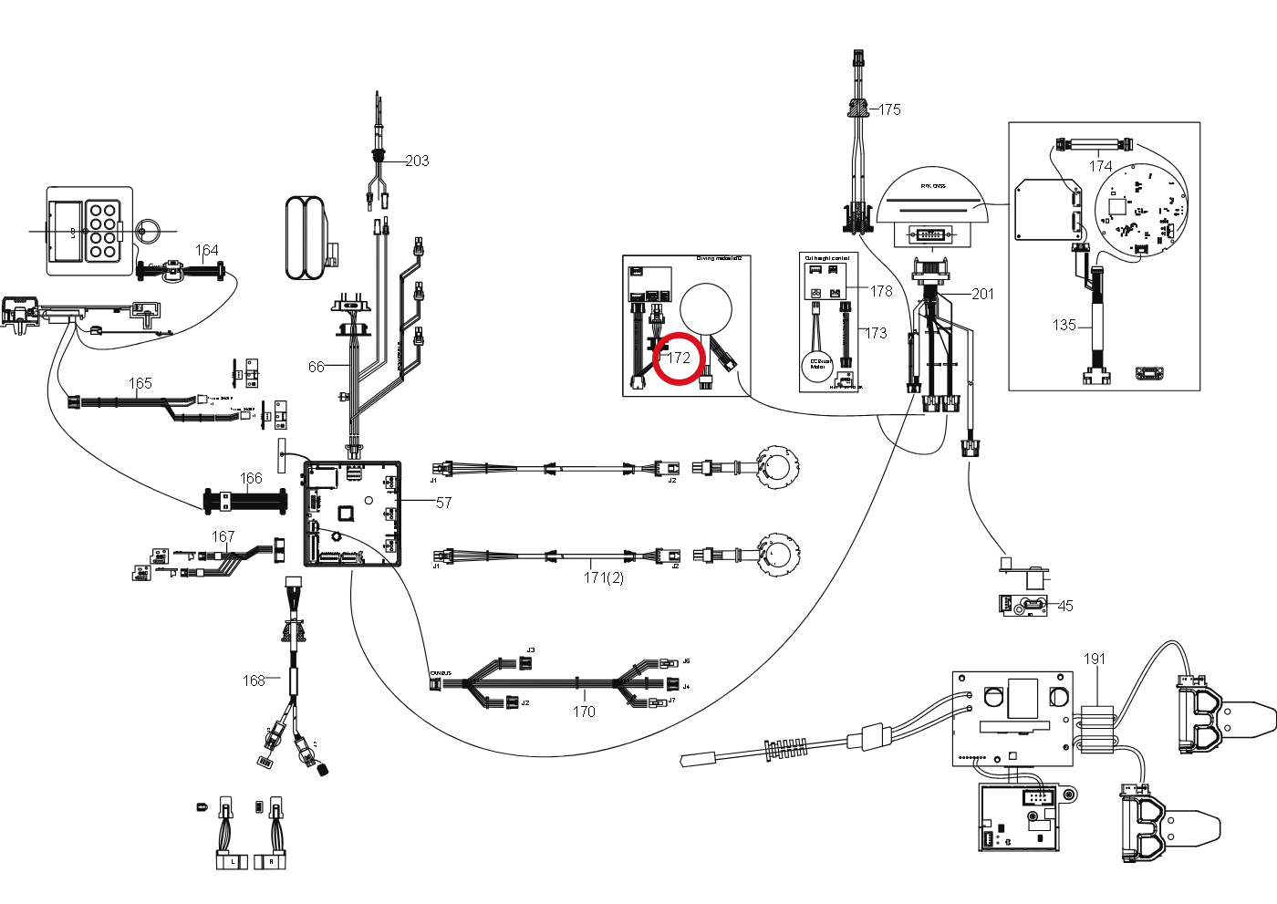 Kress Antriebsmotor-Adapterkabel 59005295 – Position in der Explosionszeichnung