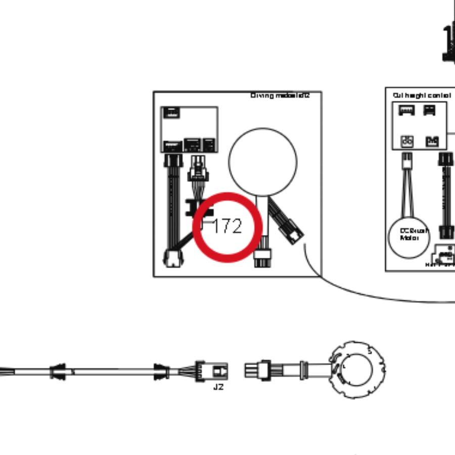 Kress Antriebsmotor-Adapterkabel 59005295 – Position in der Explosionszeichnung