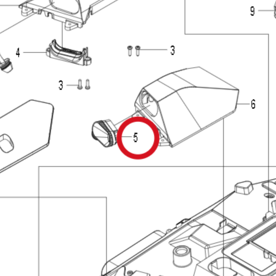 Kress Linker Ultraschall-Sensor 59005297 – Position in der Explosionszeichnung