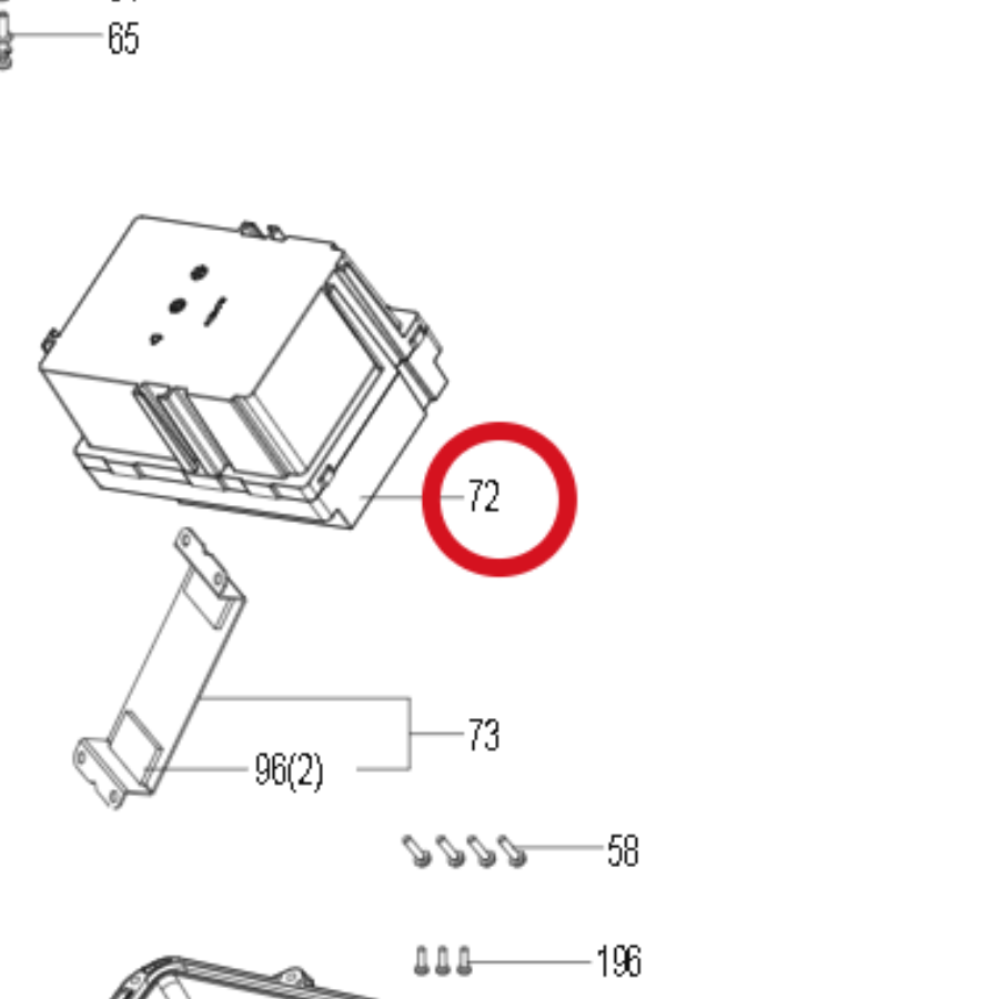Kress Akku (Li-Ion,10.0Ah,20V) KA3210 59005522 – Position in der Explosionszeichnung
