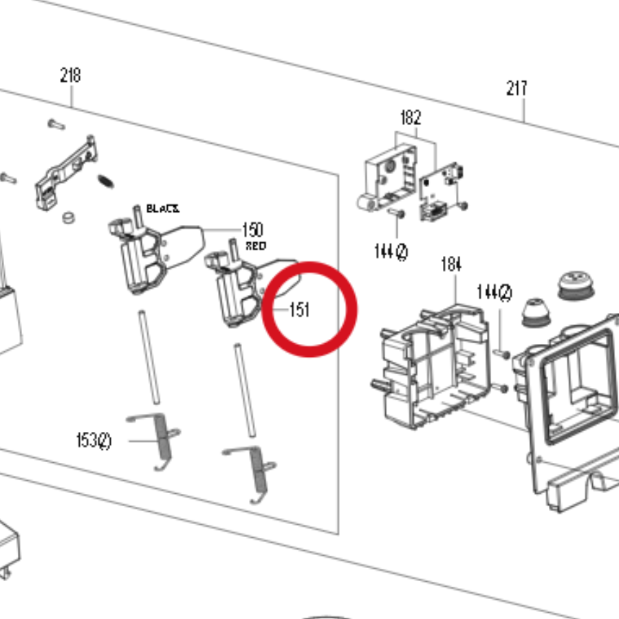 Kress Klemme (rot) 59005531 – Position in der Explosionszeichnung