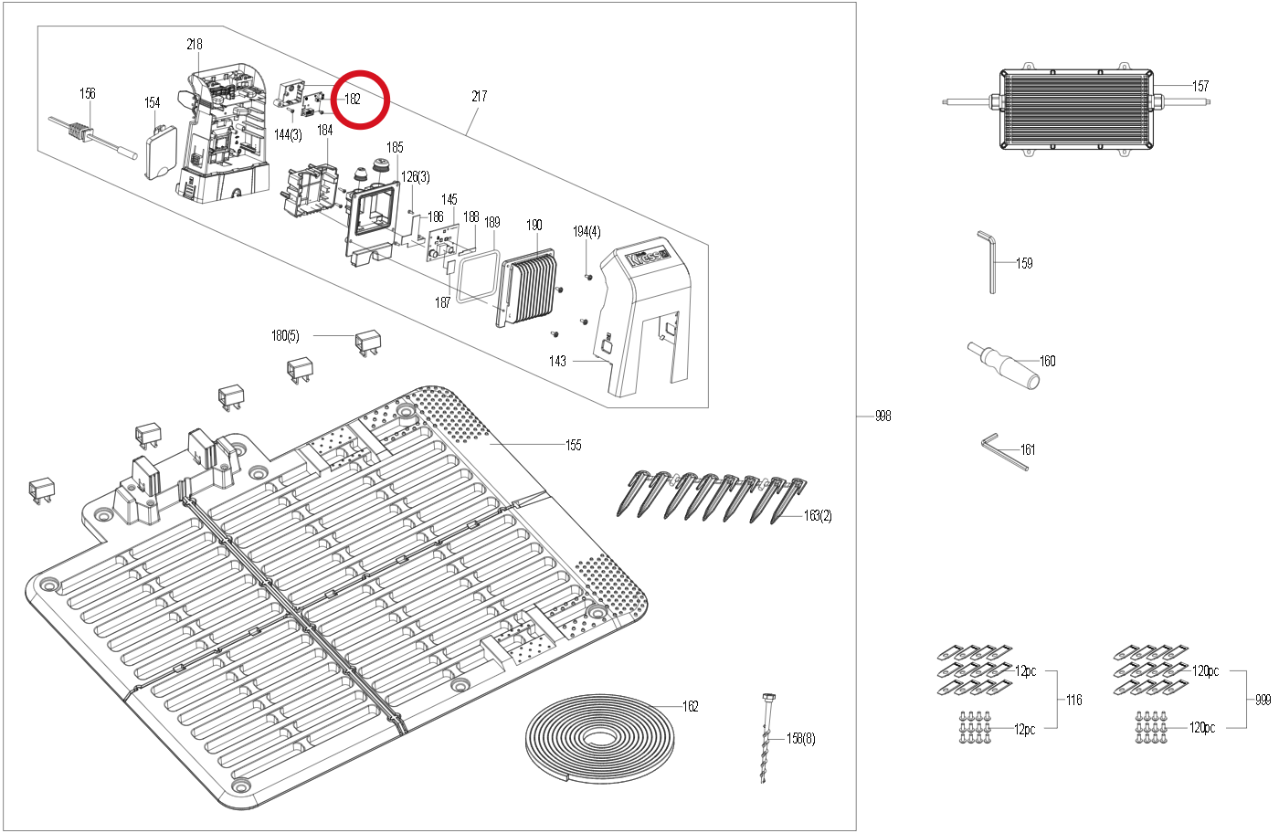 Kress Ladeplatine 59005533 – Position in der Explosionszeichnung