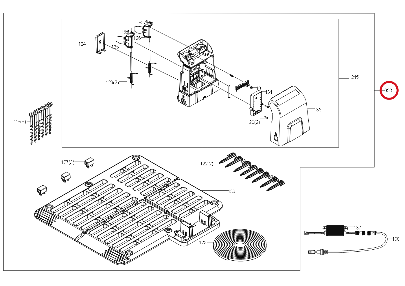 Kress Ladestation RTK 59005667 – Position in der Explosionszeichnung