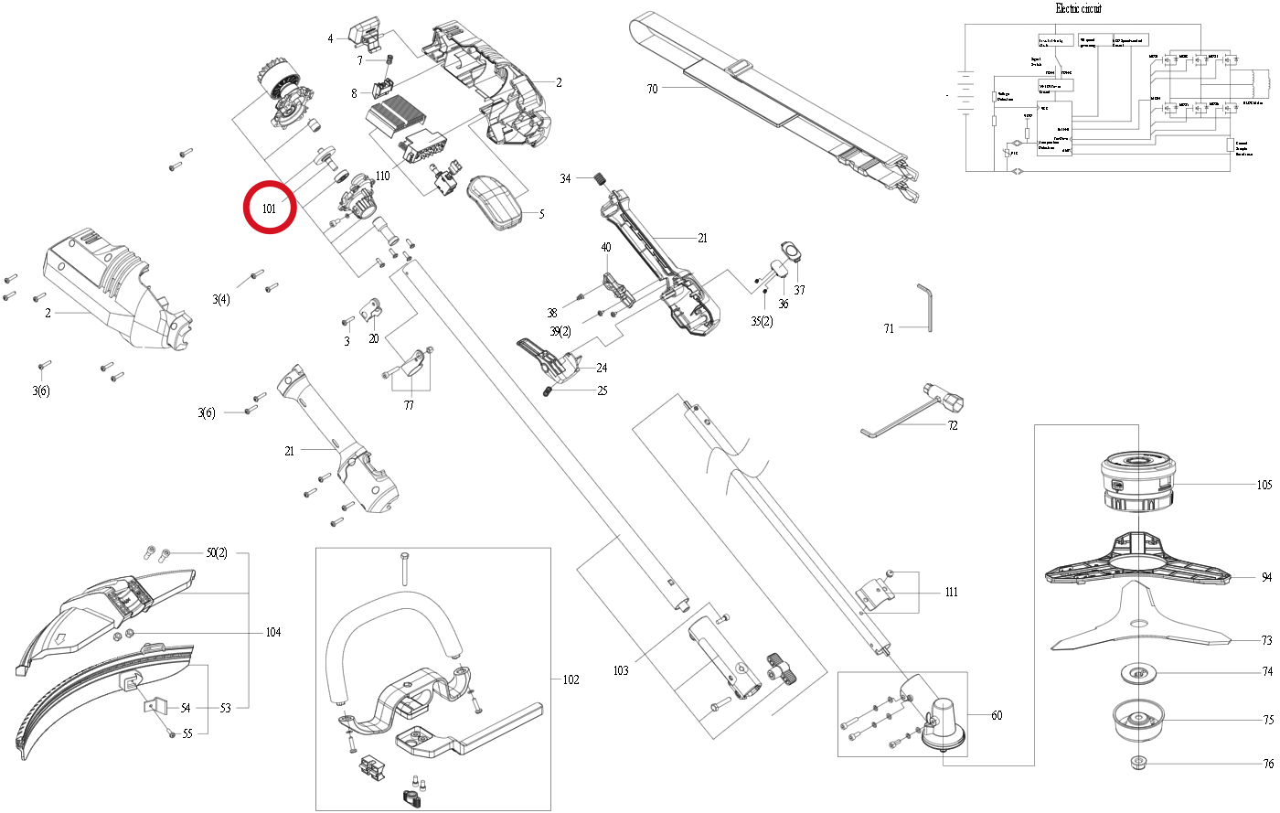 Kress Maschinenherz-Set 59005735 – Position in der Explosionszeichnung