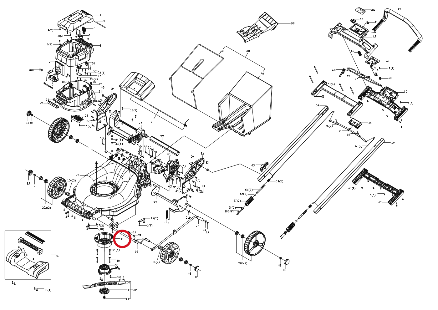 Kress Motorhalterung 59005763 – Position in der Explosionszeichnung