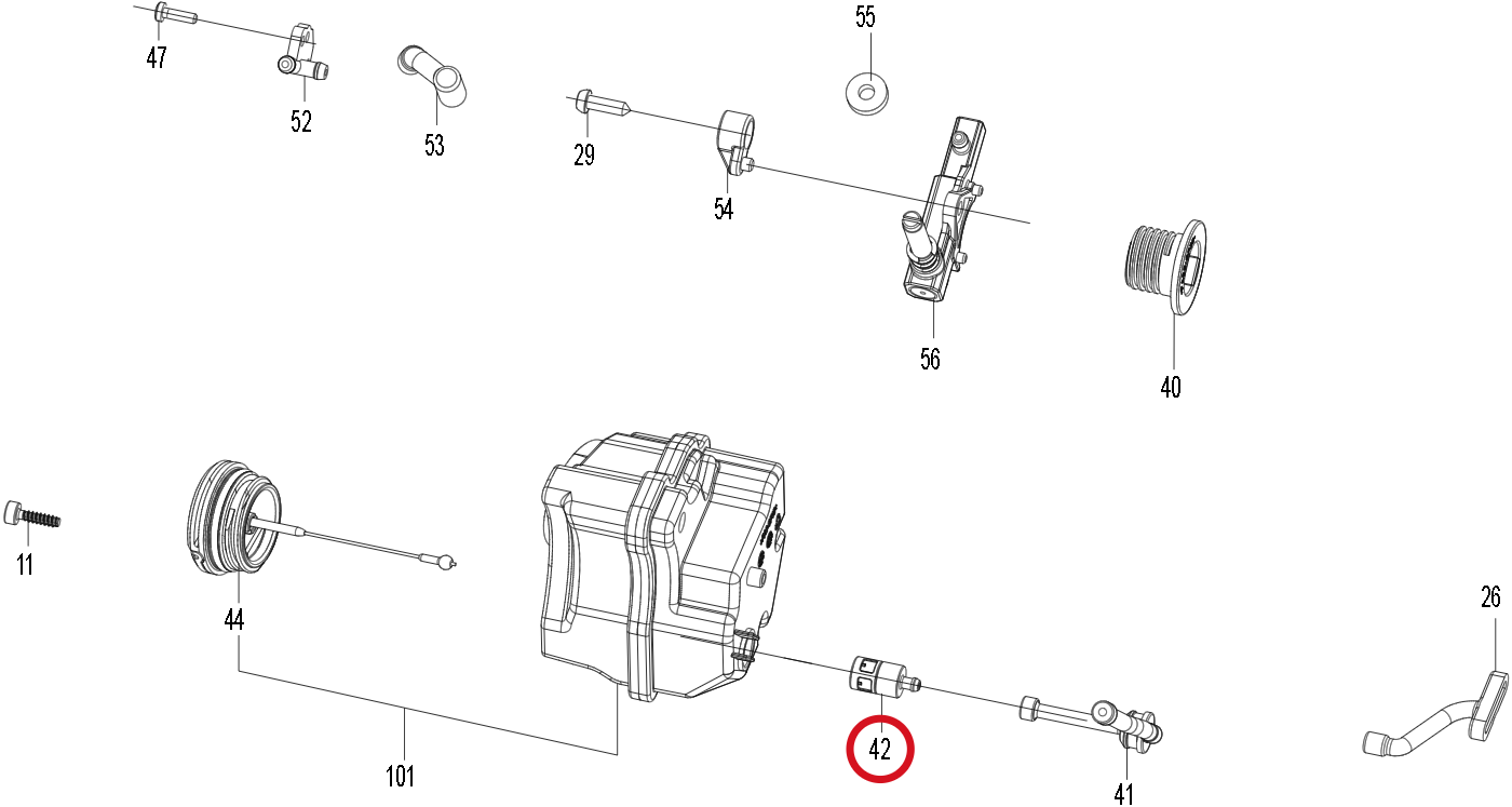 Kress Filter 59005980 – Position in der Explosionszeichnung