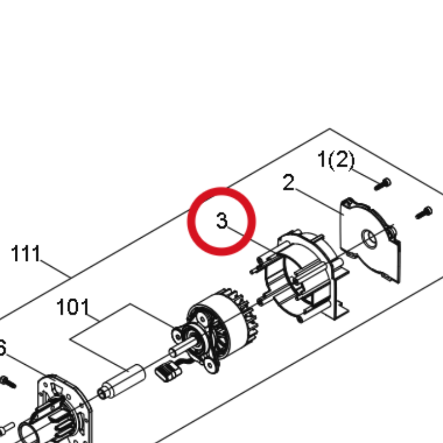 Kress Motor-Gehäuse 59006041 – Position in der Explosionszeichnung