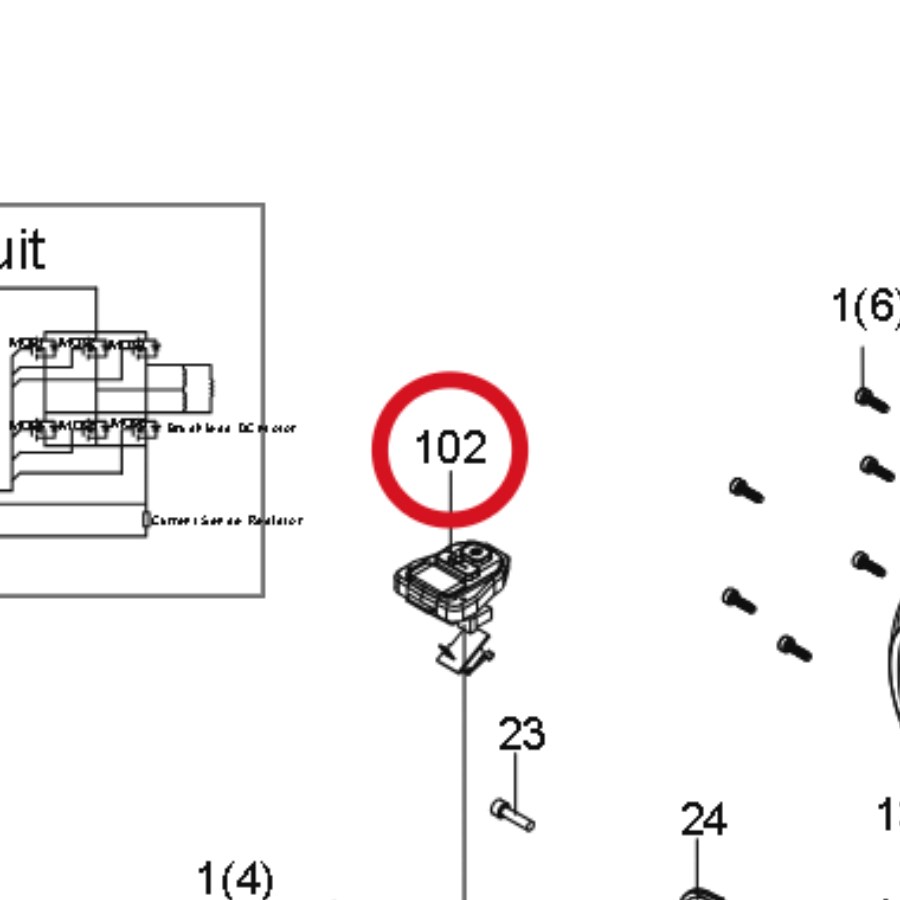 Kress Display-Leiterplatte 59006132 – Position in der Explosionszeichnung