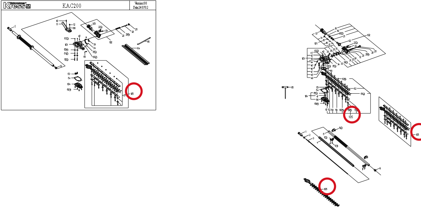 Kress Klinge 59006143 – Position in der Explosionszeichnung