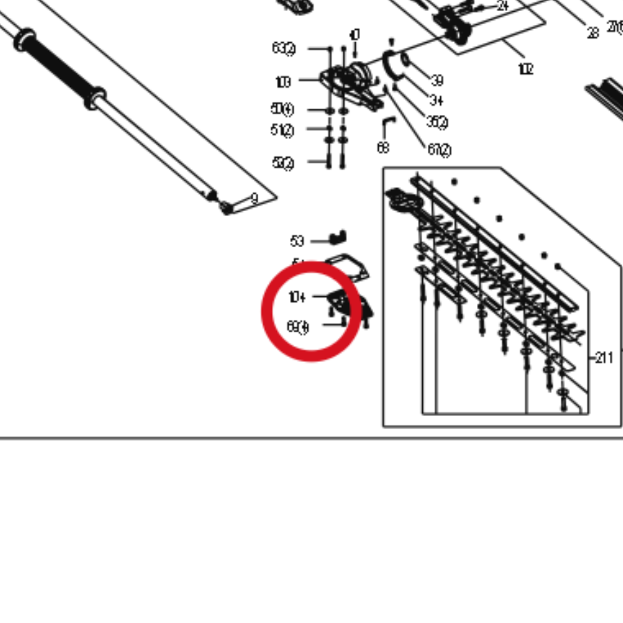 Kress Schraube M5X20 59006147 – Position in der Explosionszeichnung
